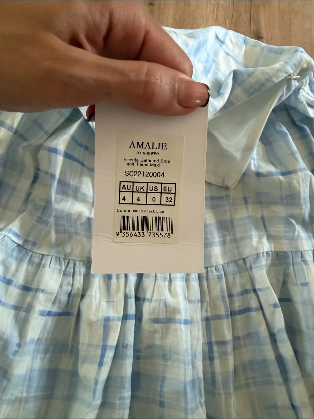 Showpo Light Blue Plaid matching set